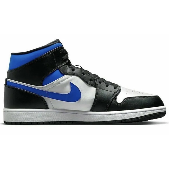 Nike Air Jordan 1 Mid White Racer Blue Black main image 4